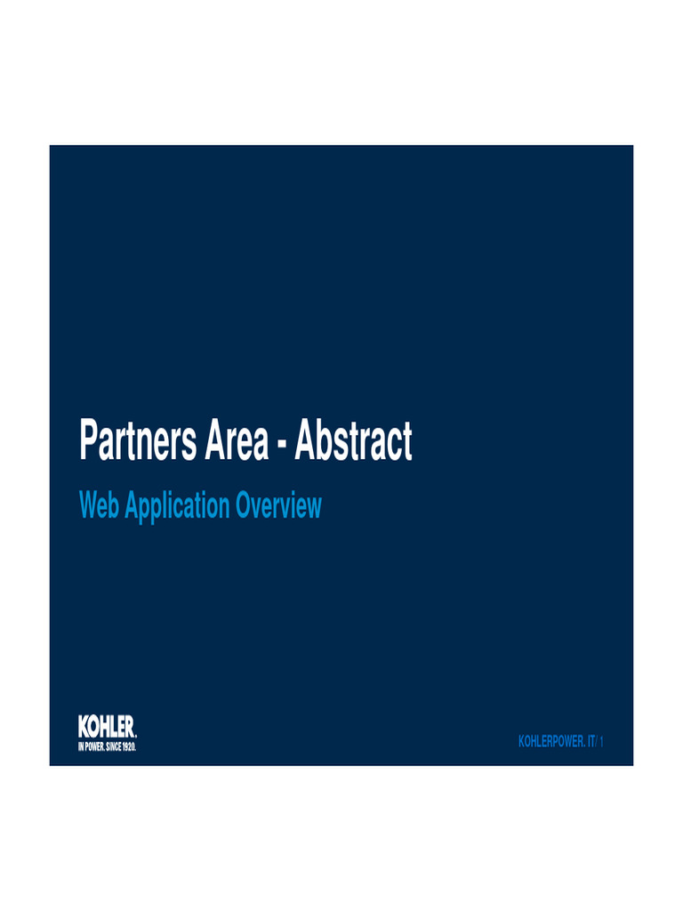 Partners App Overview | PDF | Computing | Software