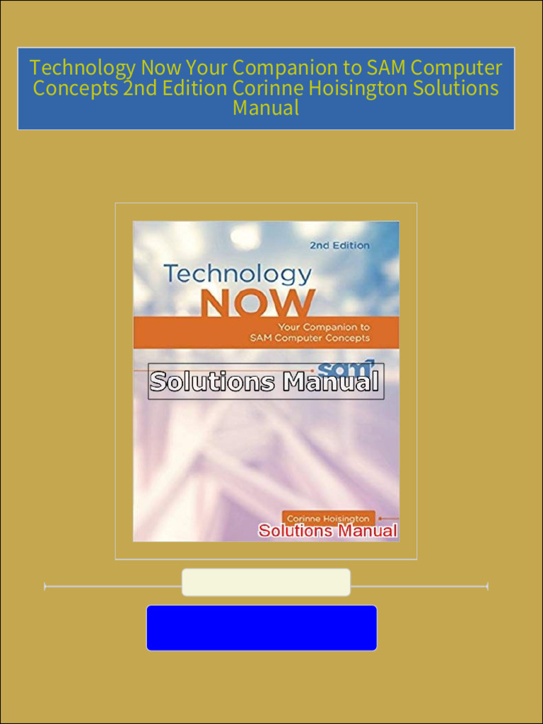 Instant Download for Technology Now Your Companion to SAM Computer