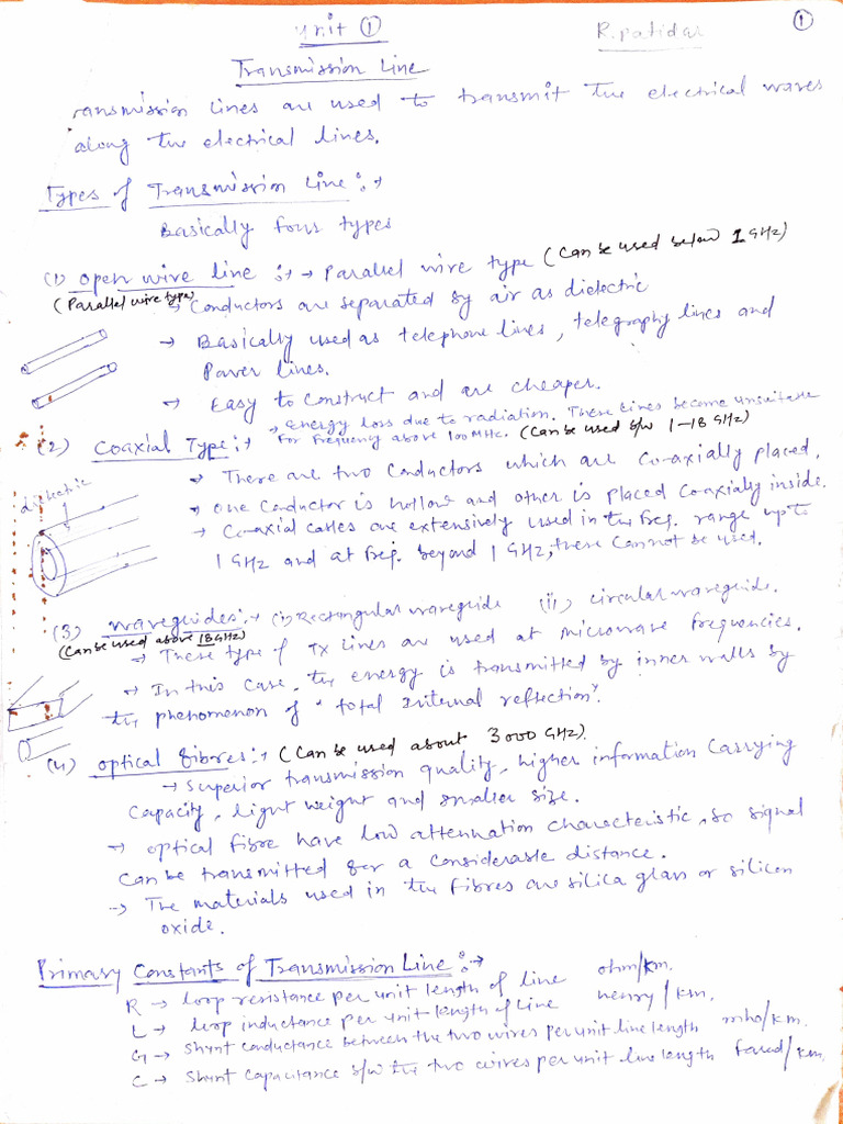 Transmission Line Characteristics | PDF