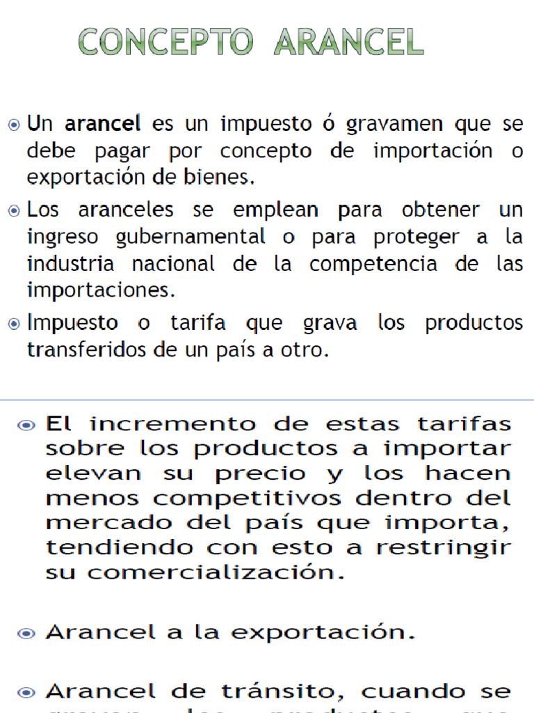 Estructura del Arancel de Aduanas en Perú | PDF