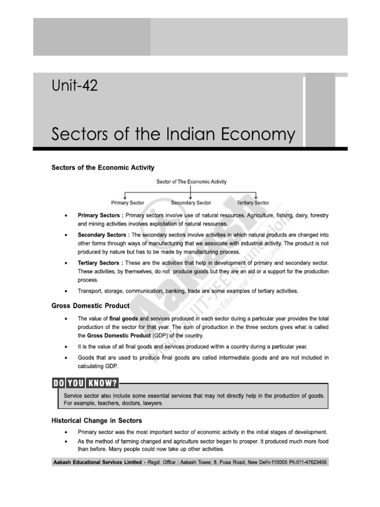 CH - 2 Sectors of The Indian Economy | PDF