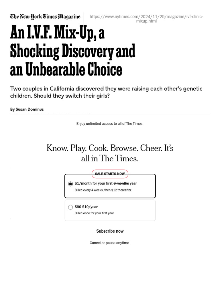 IVF MixUp A Family Dilemma PDF Subscription Business Model In(02)