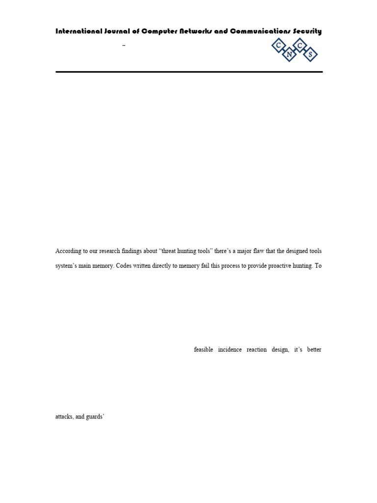 An Efficient Approachof Threat Hunting Using Memory Forensics | PDF ...