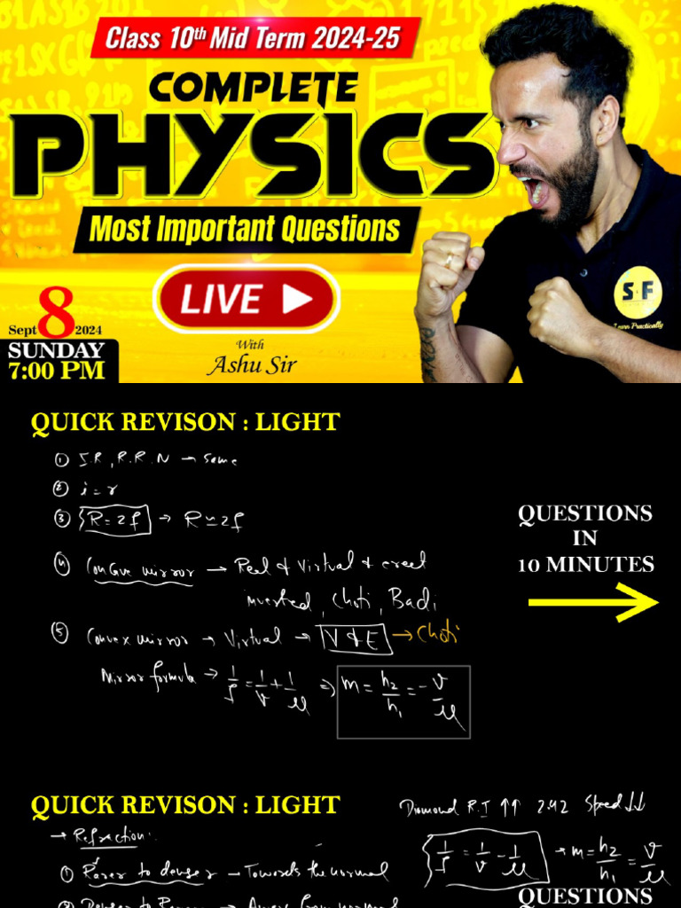 Science Live Physics | PDF