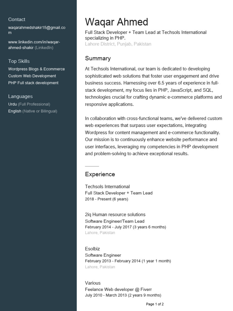 profile page in php and mysql