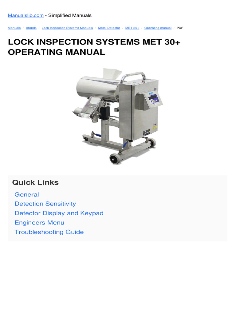 Lock Met30+ Manual | PDF | Touchscreen | Timer