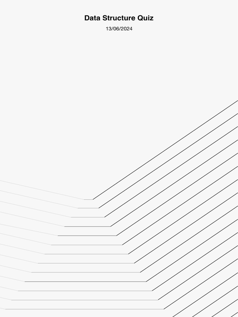 1. Data Structure Quiz | PDF
