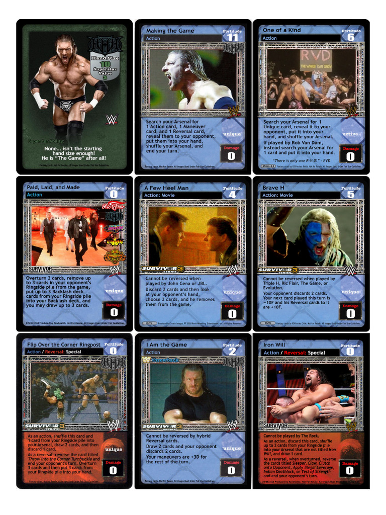HHH RAW DEAL FULL Deck Print | PDF