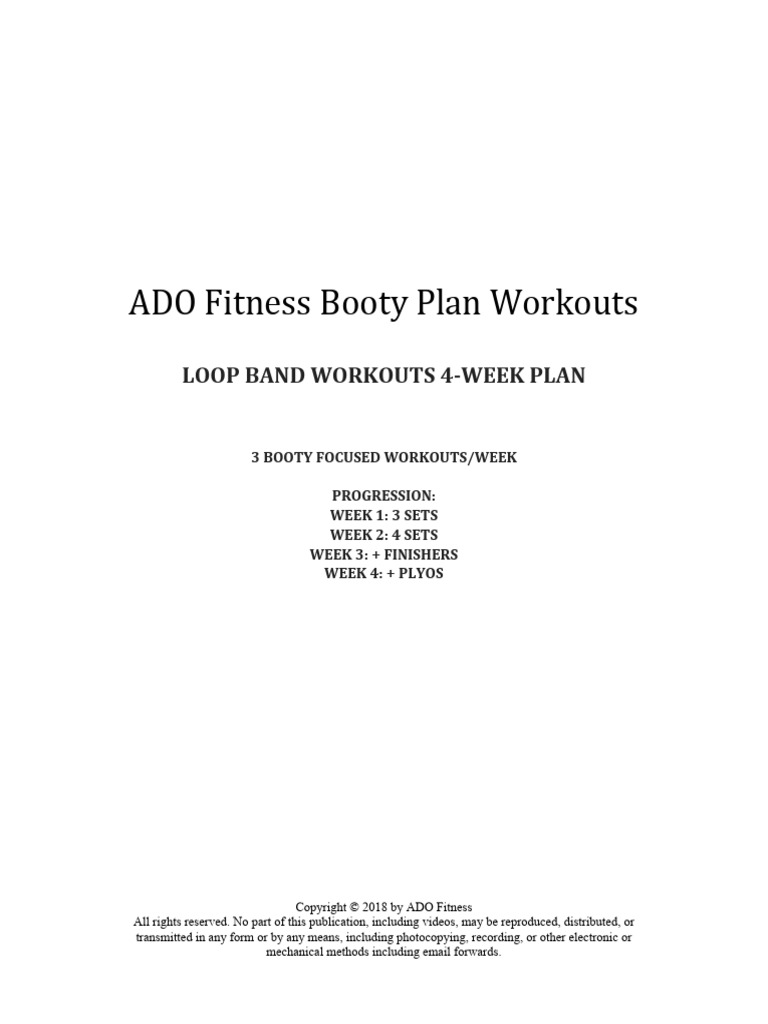 Booty - Loop .Band .Workouts.v.1 | PDF | Physical Fitness | Physical ...
