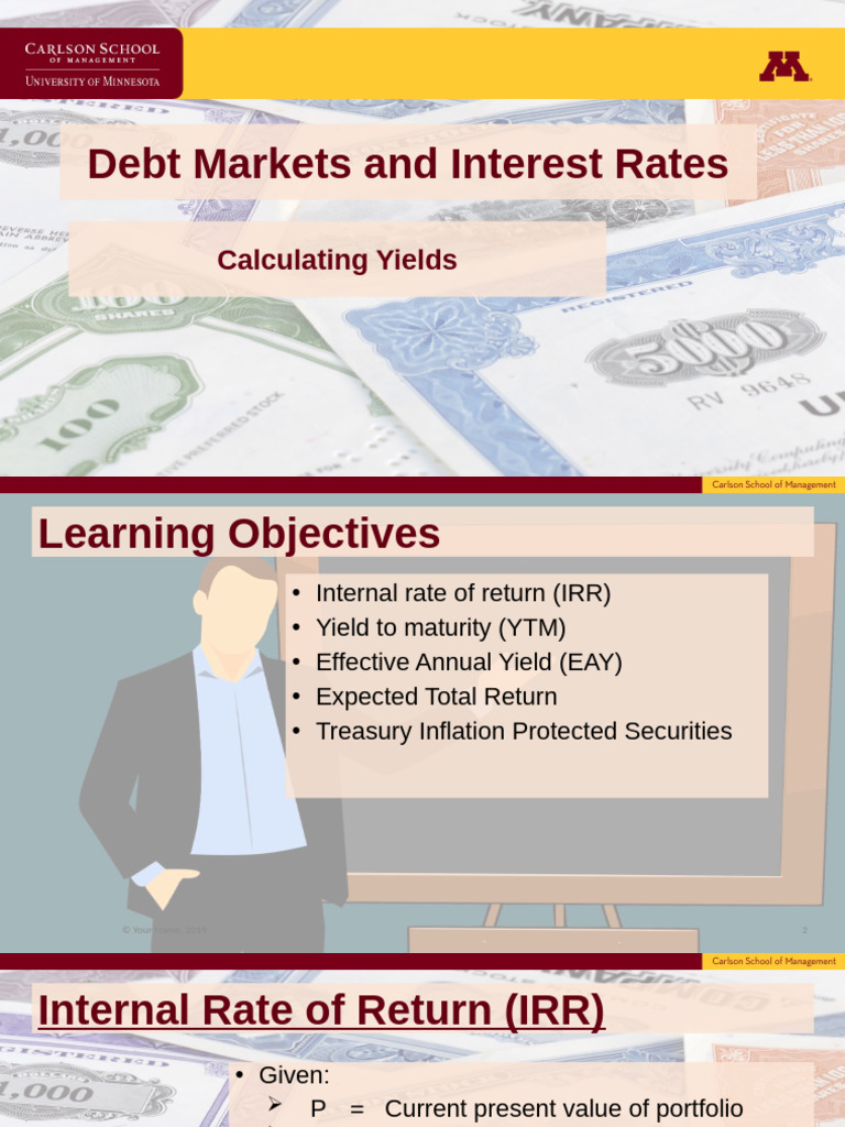 Lecture 2c 2024 msf pdf internal rate of return bonds finance 