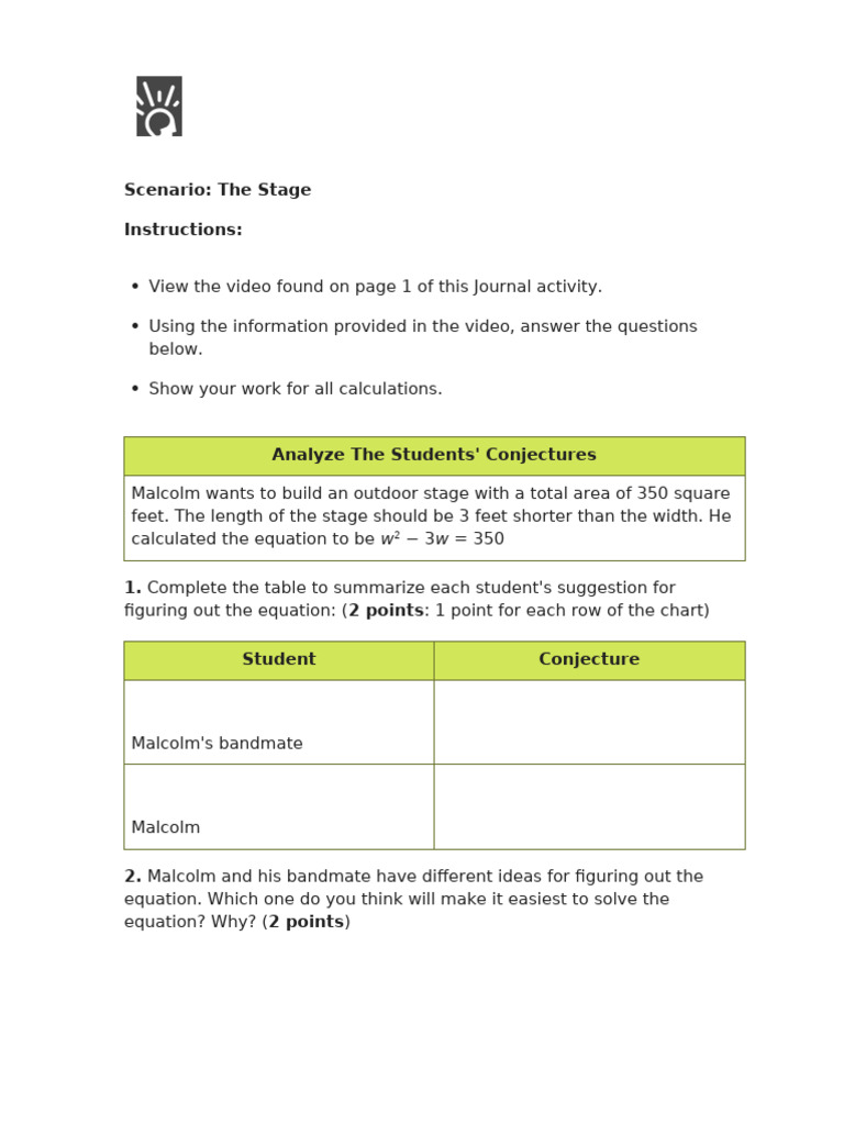 3.2.4 Journal - Completing The Square (Journal) 2 | PDF | Mathematics
