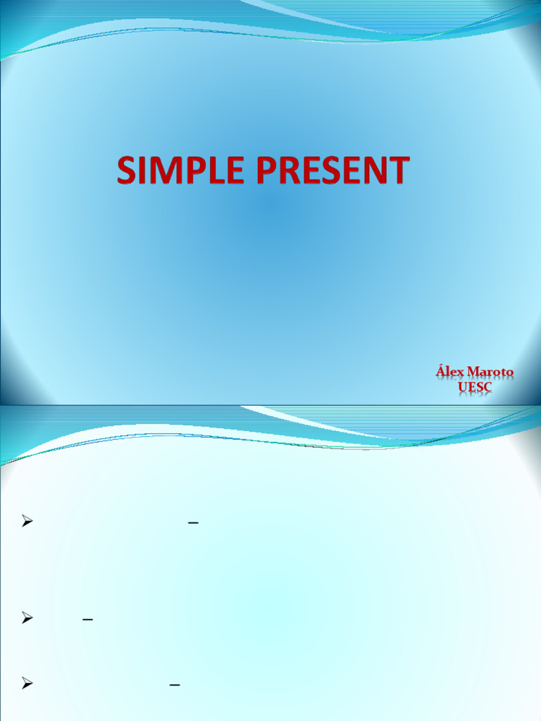 Simple Present | PDF