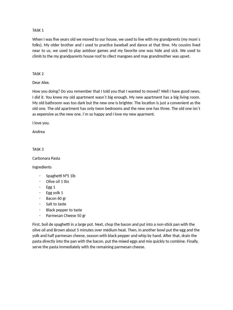 Portafolio A2 Task 1 To 4 Pdf