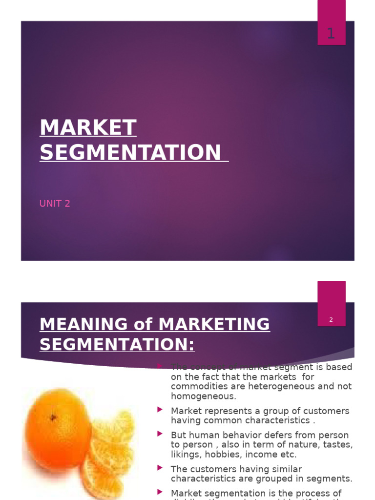 Understanding Market Segmentation Basics | PDF | Marketing | Market ...