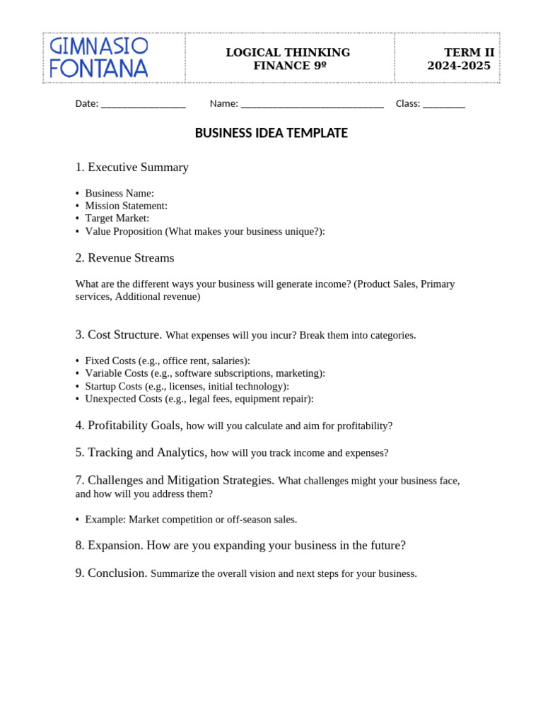 WS+Finance+no +2+term+2+ (Business+Idea) | PDF