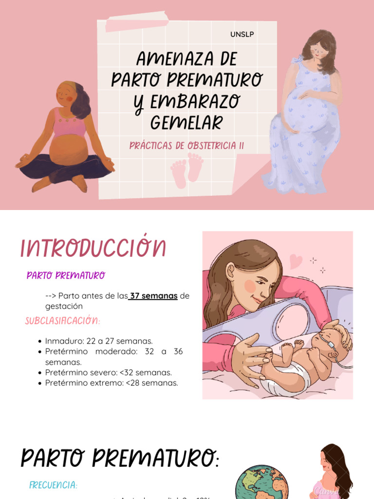 Parto Prematuro y Embarazo Gemelar | PDF | Parto prematuro | El embarazo