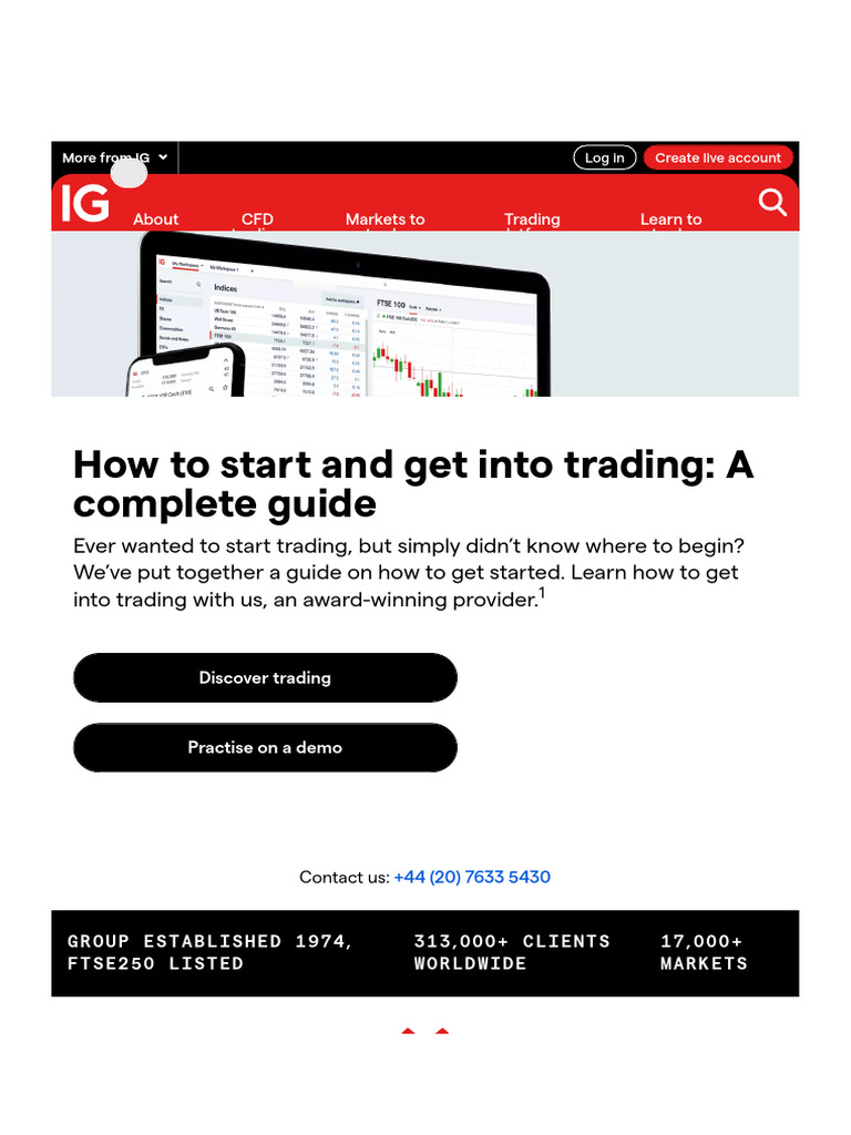 How To Start and Get Into Trading - A Complete Guide - IG International ...