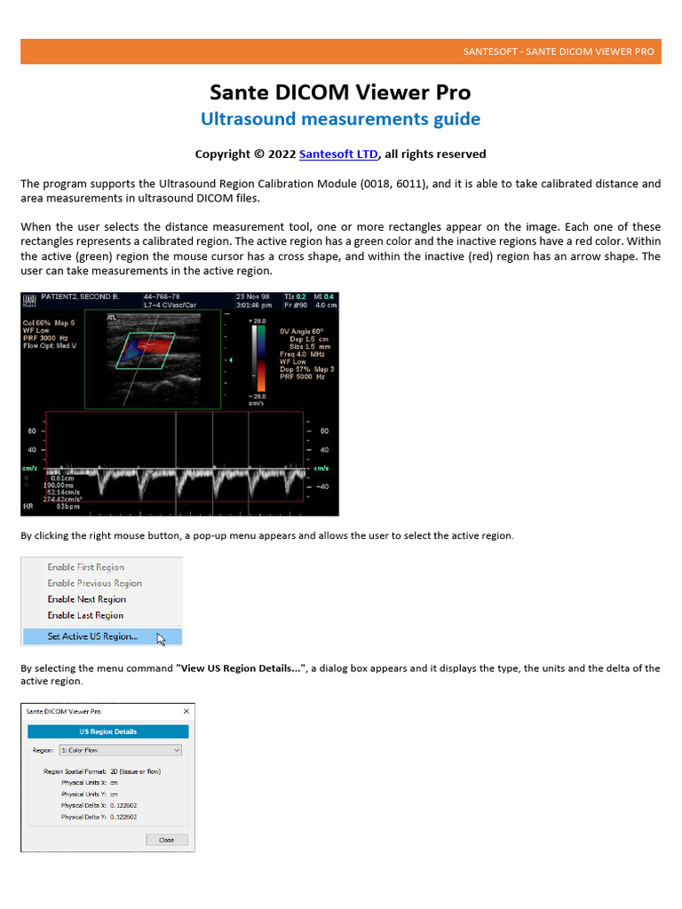 Ultrasound Measurements Guide | PDF