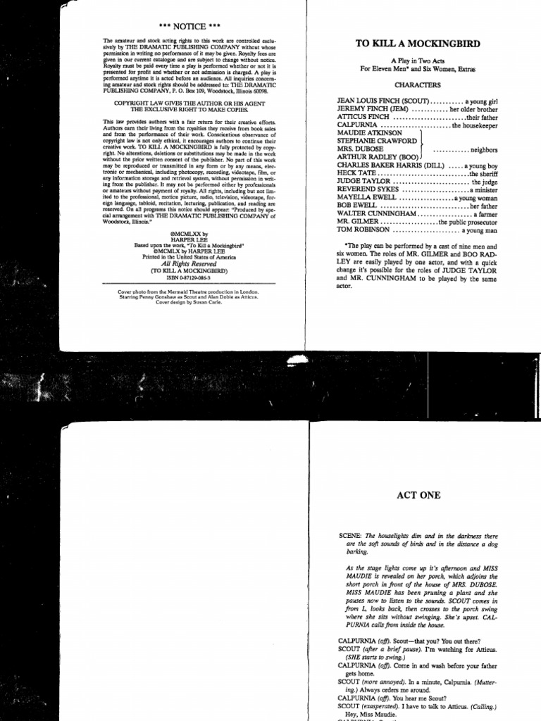 Mockingbird Script | PDF