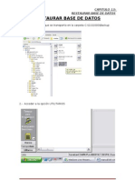 Cap 13 - Restaurar Base de Datos