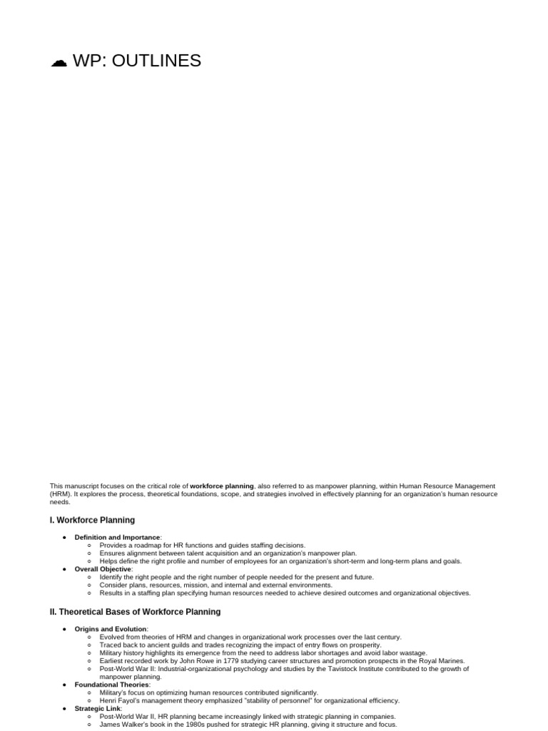 LESSON 1 - Workforce Planning | PDF | Recruitment | Human Resource ...