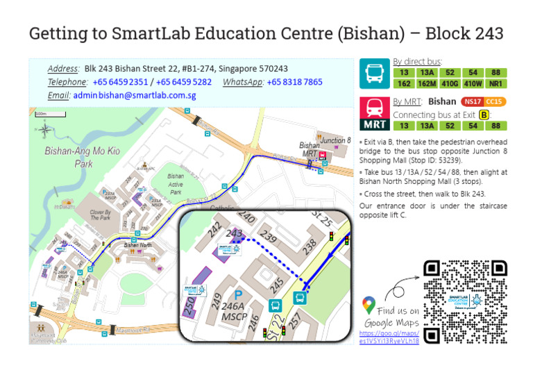 SL Education Centre Bishan Block 243 | PDF | Transport | Public Transport