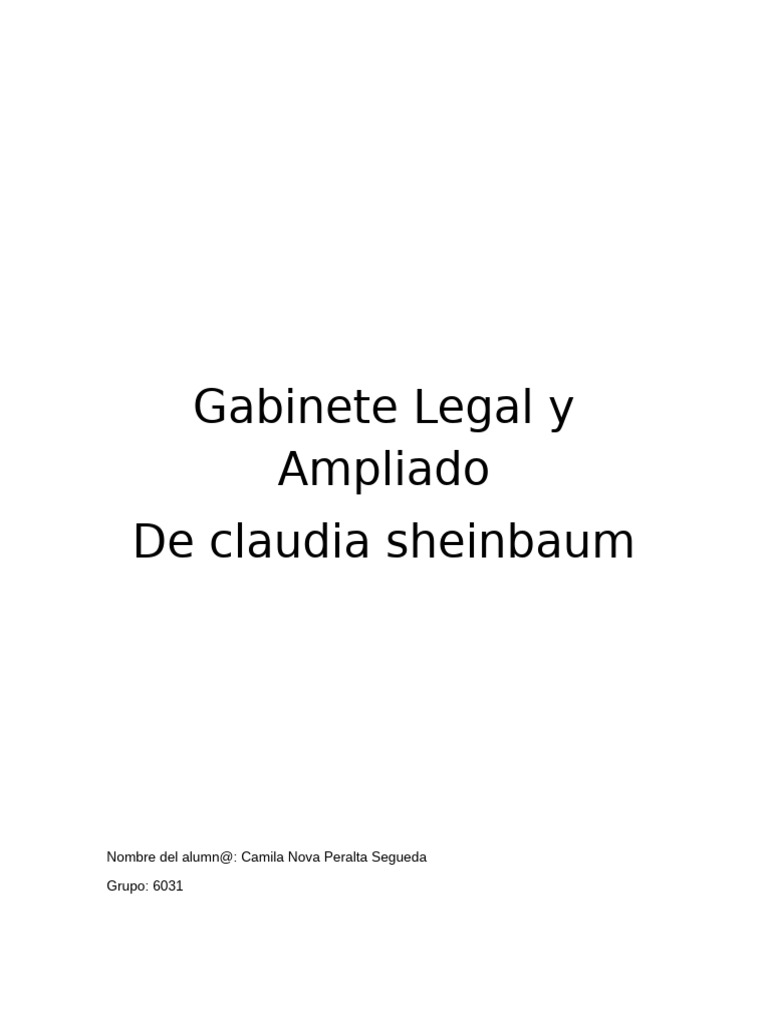 Gabinete Legal y Ampliado | PDF | México