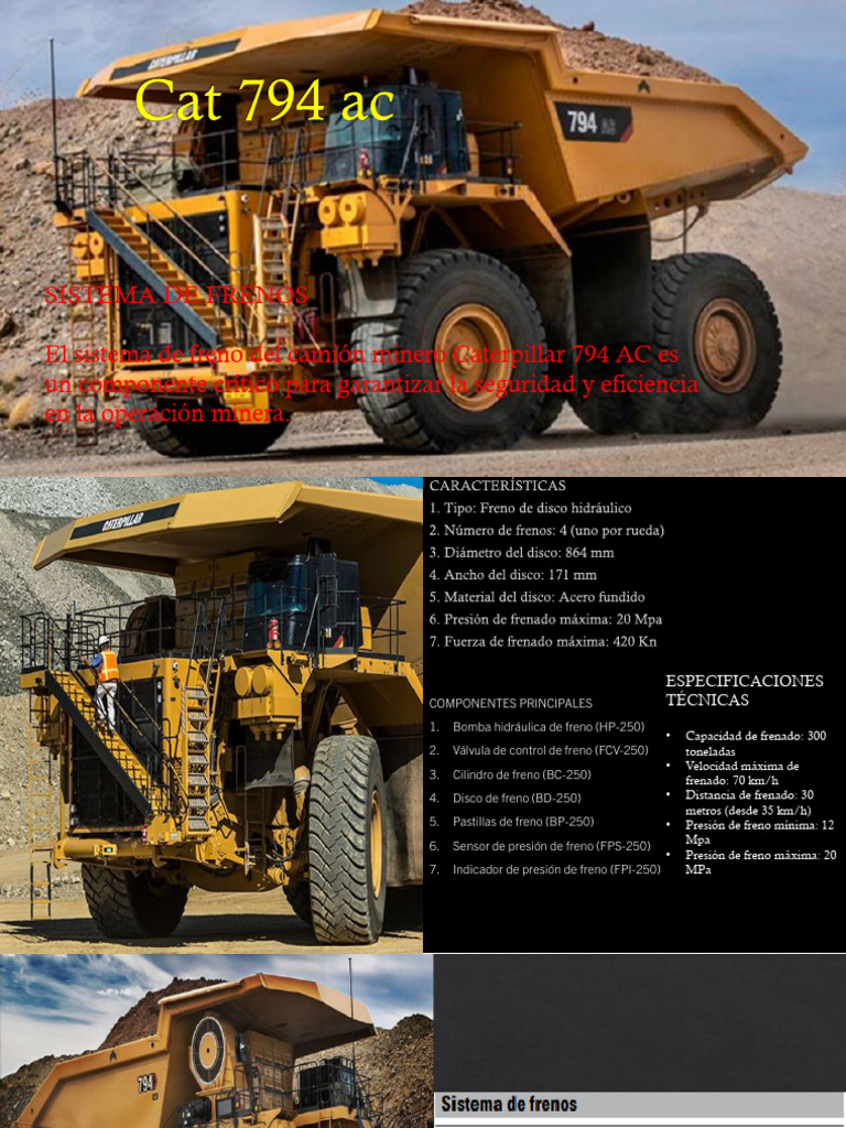 Sistema de Frenos Caterpillar 794 AC | PDF | Camión | Tecnología de ...