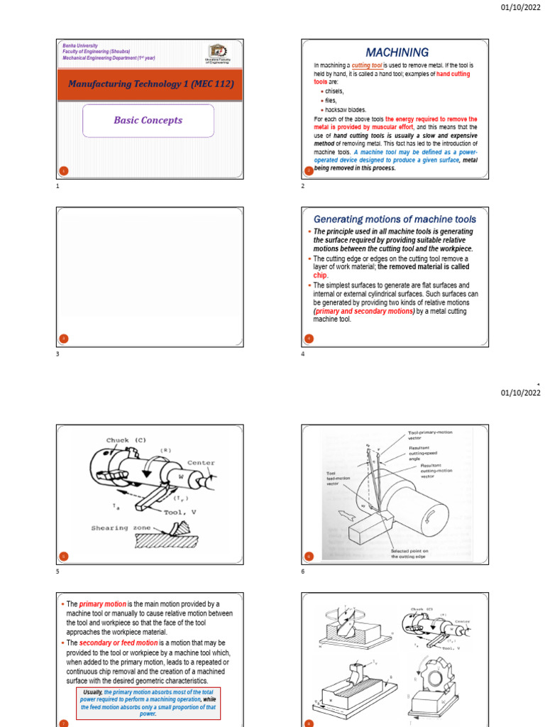 1 Basic Concepts 24 | PDF | Machining | Drilling