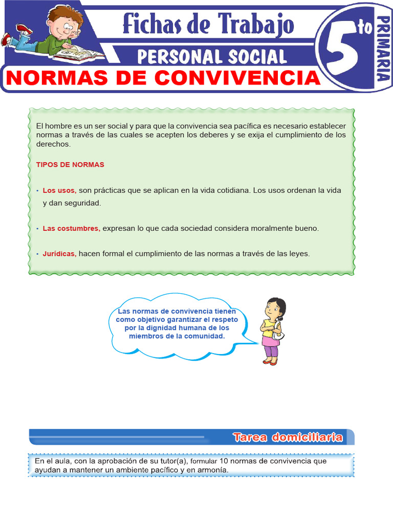 Normas de Convivencia Social Esenciales | PDF