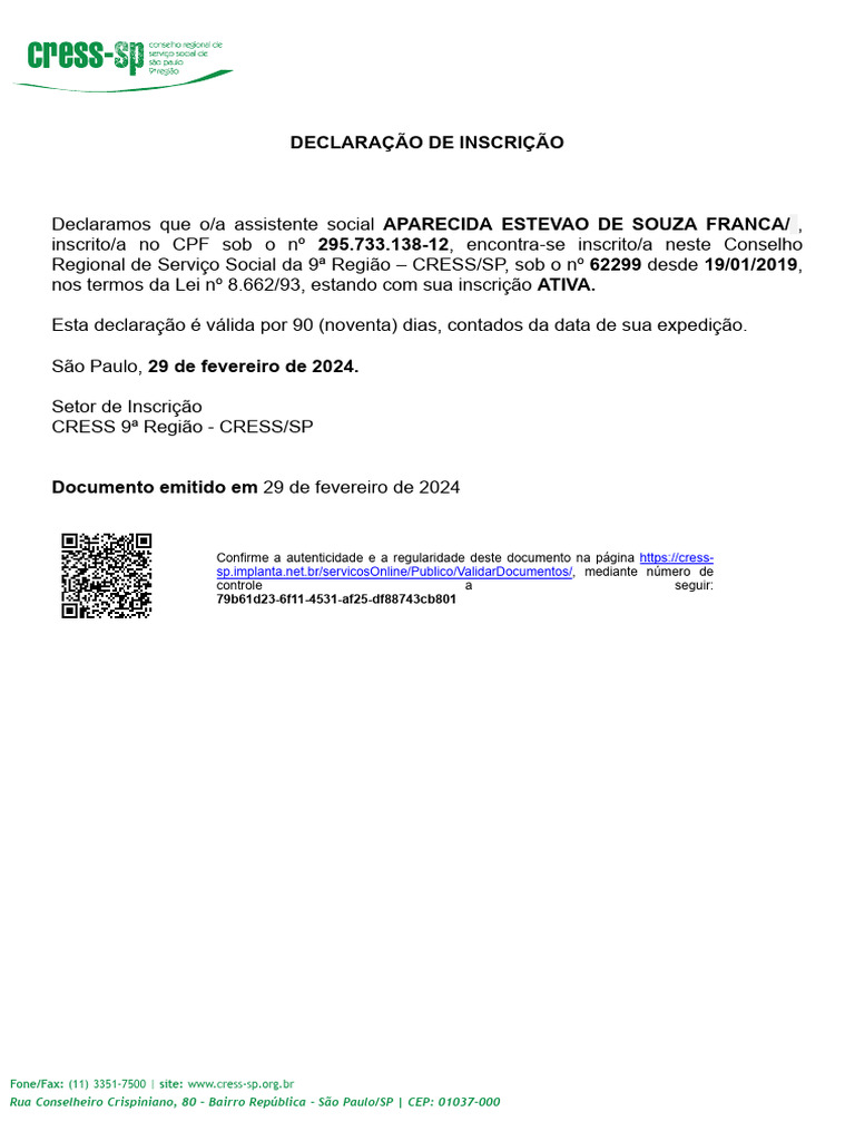 Certidão Conselho | PDF