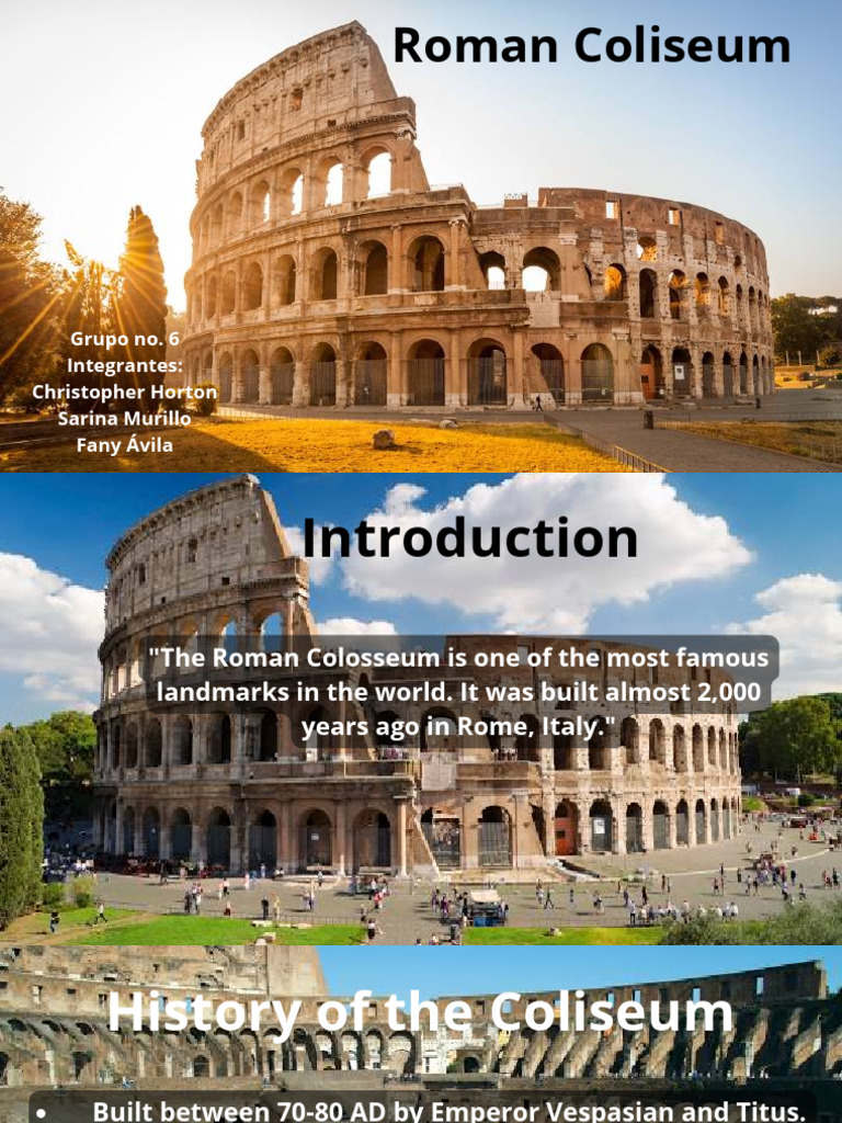 Roman Coliseum | PDF