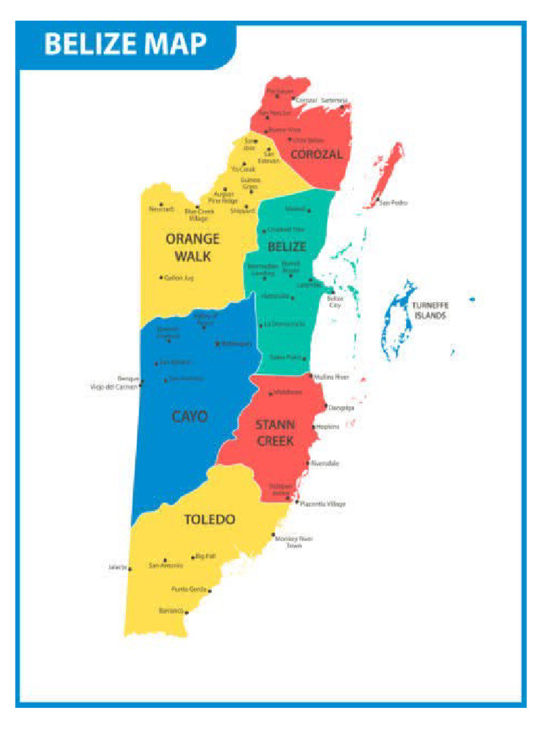 Division Politica de Belice | PDF