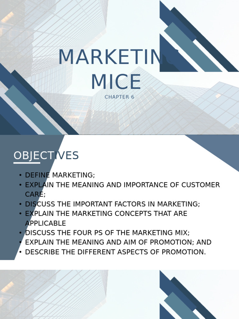 MARKETING-MICE-chapter-6 | PDF | Marketing | Swot Analysis