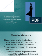 Muscle Memory ™ Contact: Muscles Are in A Most Intimate and Peculiar Sense The Organs of The Will