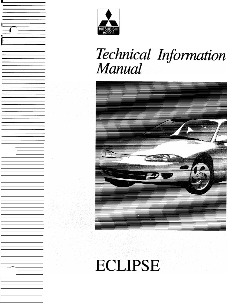 Mitsubishi Eclipse Technical Manual | PDF | Throttle | Fuel Injection