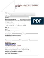 2012 Advertisers Information Form