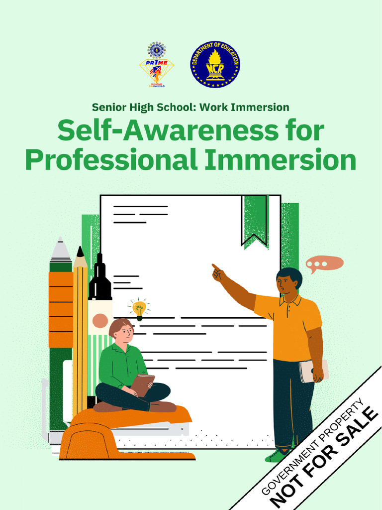 LE Work Immersion_ Self-awareness for Professional Immersion | PDF ...