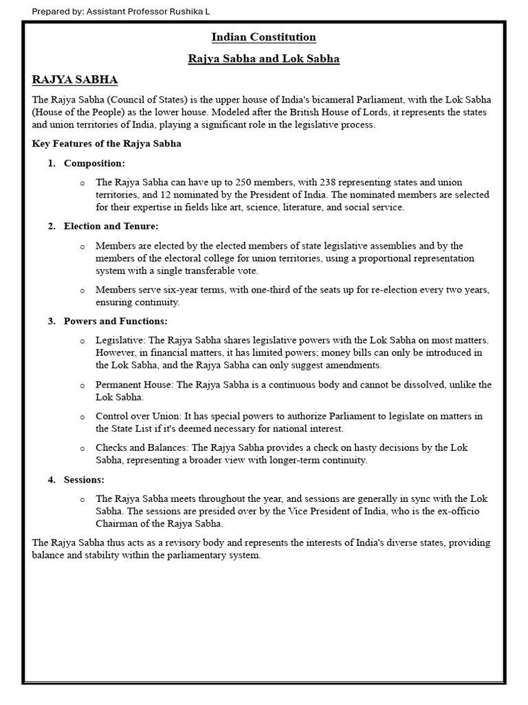 Raj & Lok saba | PDF | Government Of India | Public Law