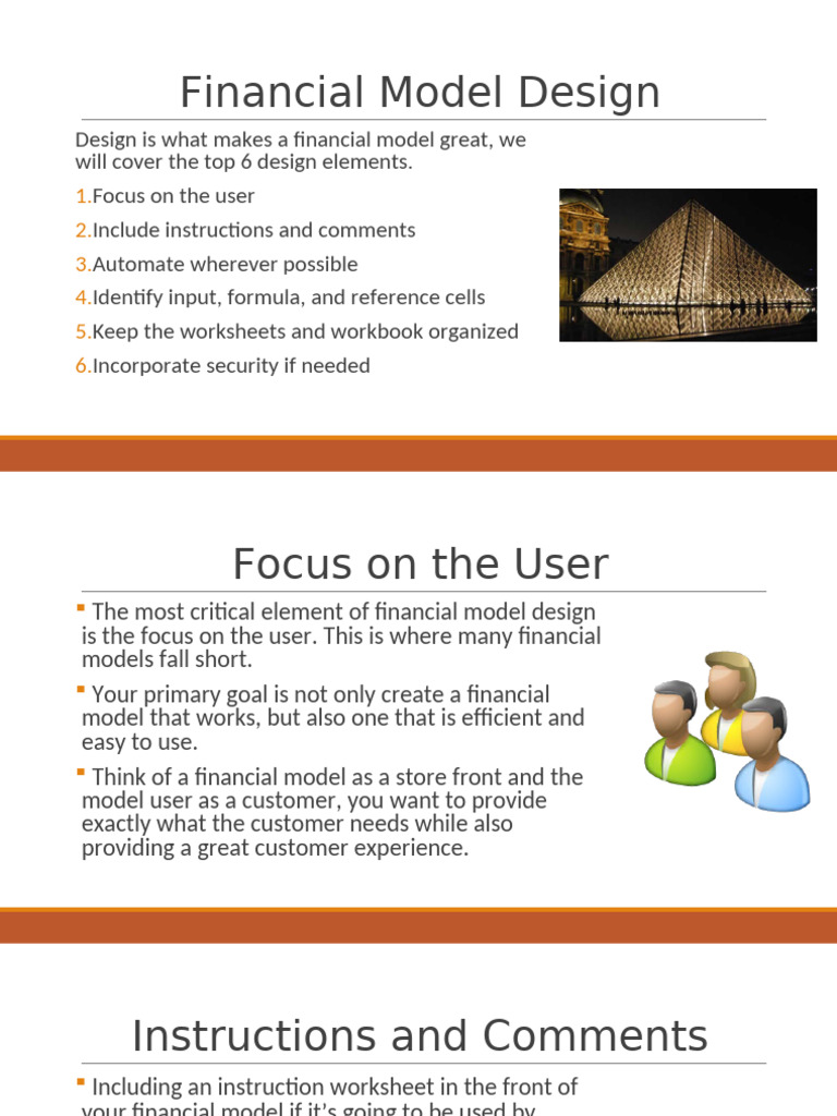 Financial Model Design | PDF | Microsoft Excel | Worksheet