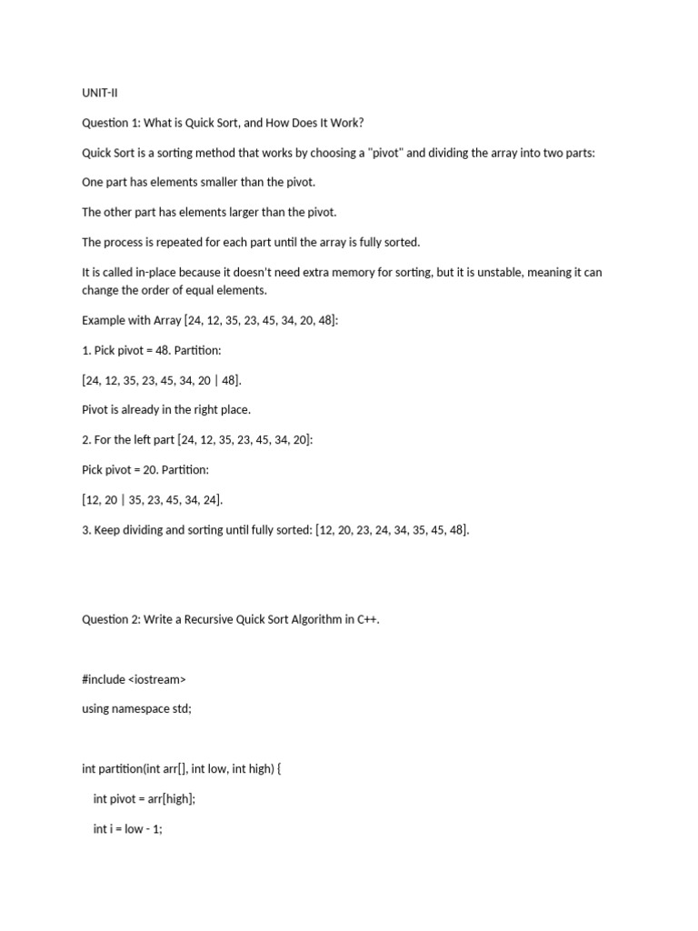 UNIT-II-Data Analysis and Algorithm | PDF | Applied Mathematics ...