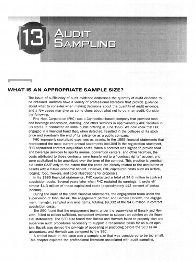 Ch 13 audit sampling pdf