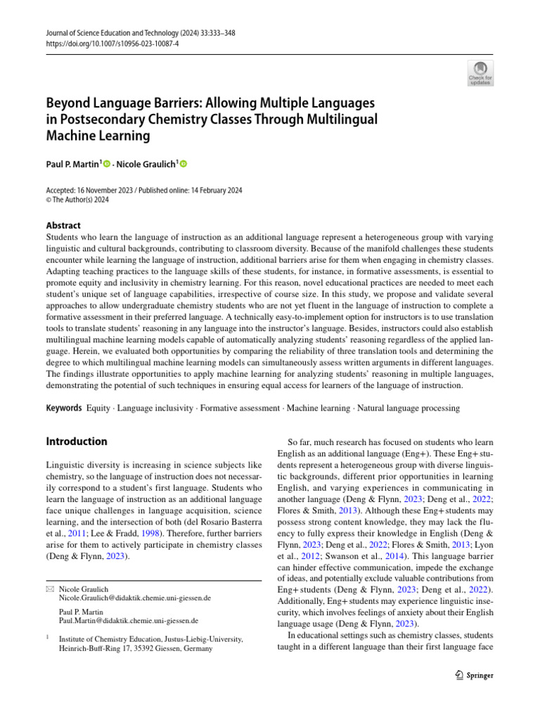 DANIELA - Perez - Beyond Language Barriers | PDF | Deep Learning ...