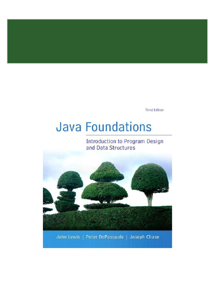 Instant Access to Java Foundations 3rd Edition by John Lewis ebook Full ...