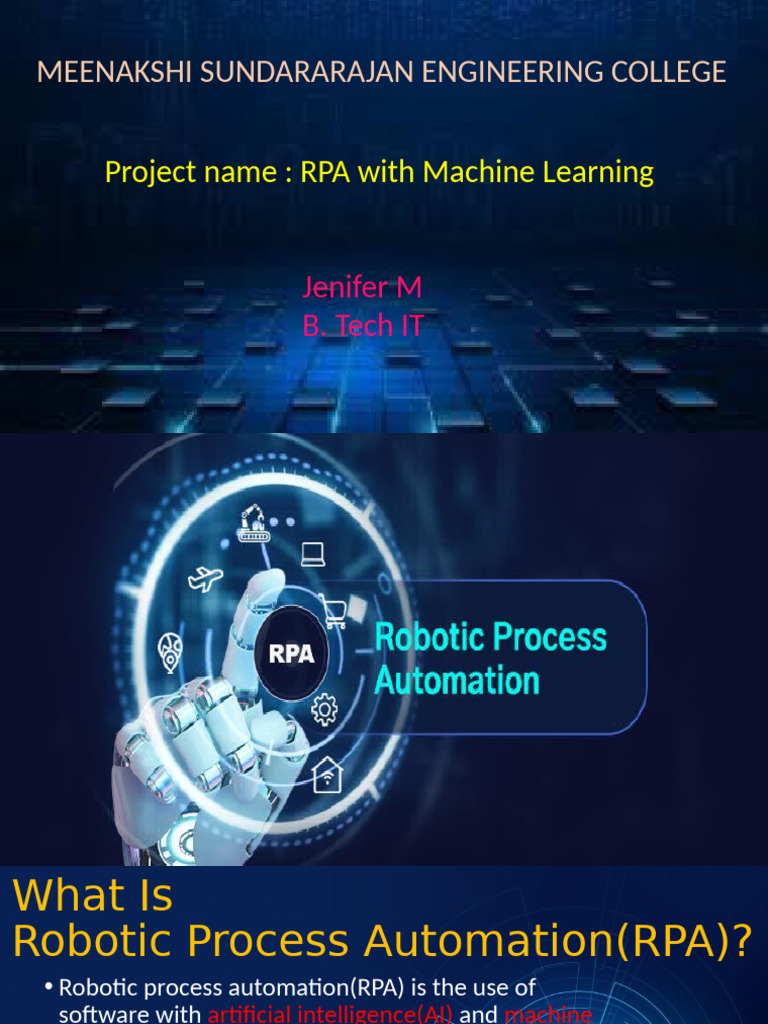 RPA | PDF | Machine Learning | Artificial Intelligence