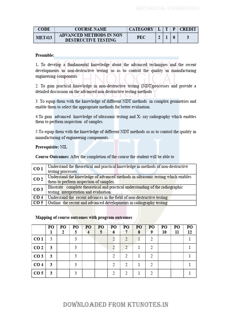 ADVANCED METHODS IN NONDESTRUCTIVE TESTING (1) | PDF | Nondestructive ...