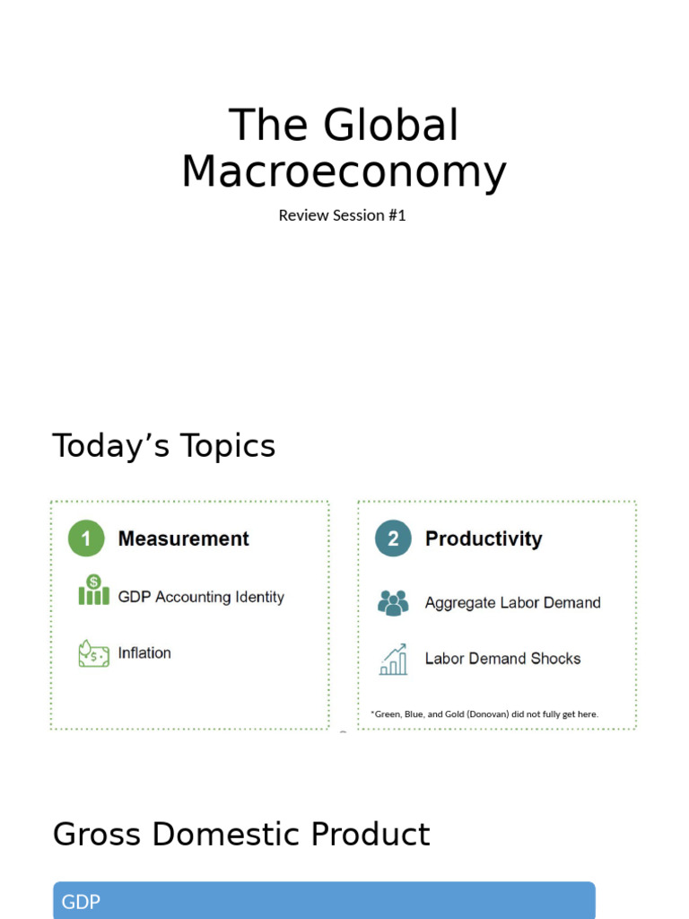 The+Global+Macroeconomy Standard+Review+Session+ | PDF | Gross Domestic ...