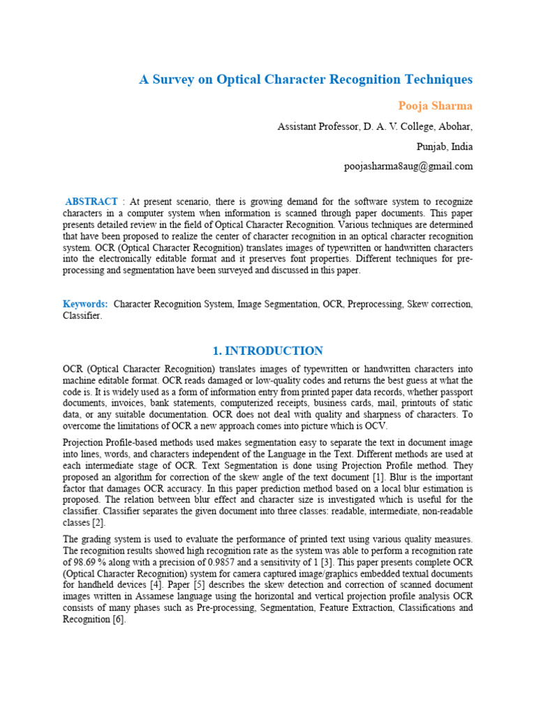 370 Oct Ijamte - 1126 | PDF | Optical Character Recognition ...