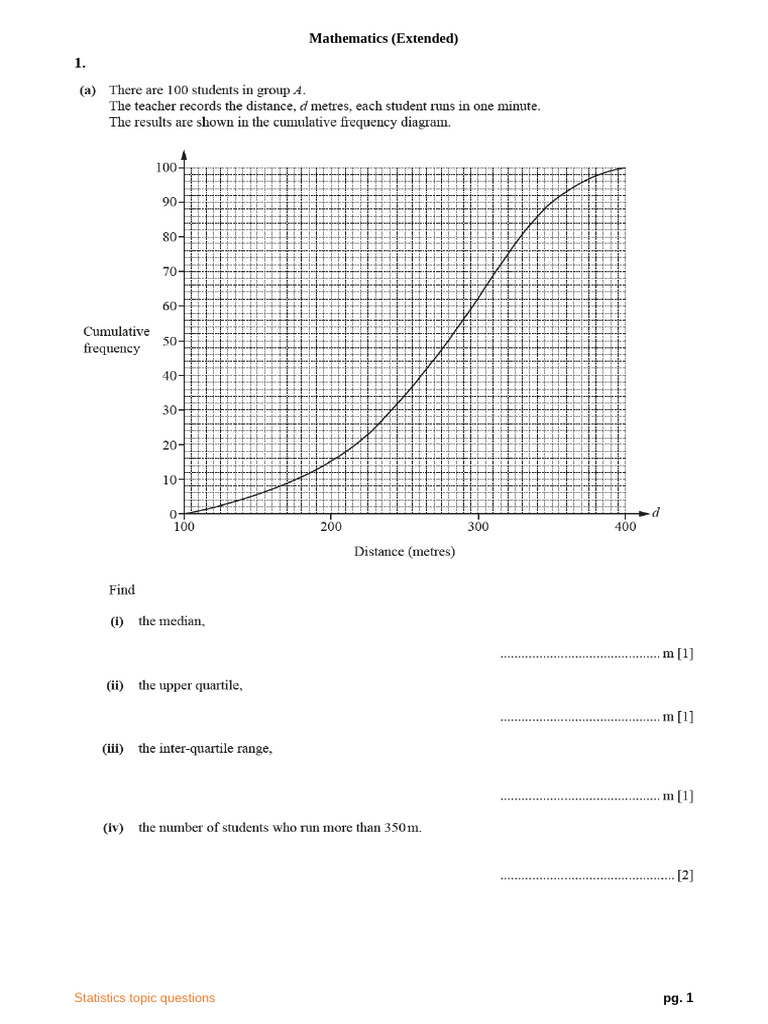 Statistics Topic In Mathematics
