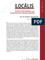 Más Política, Mas Gestión, Más Participación, Mejor Gobierno